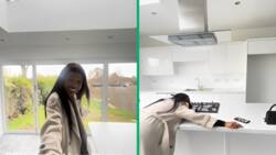 26-Year-old buys 1st home with dream kitchen in TikTok video, peeps amazed by accomplishment