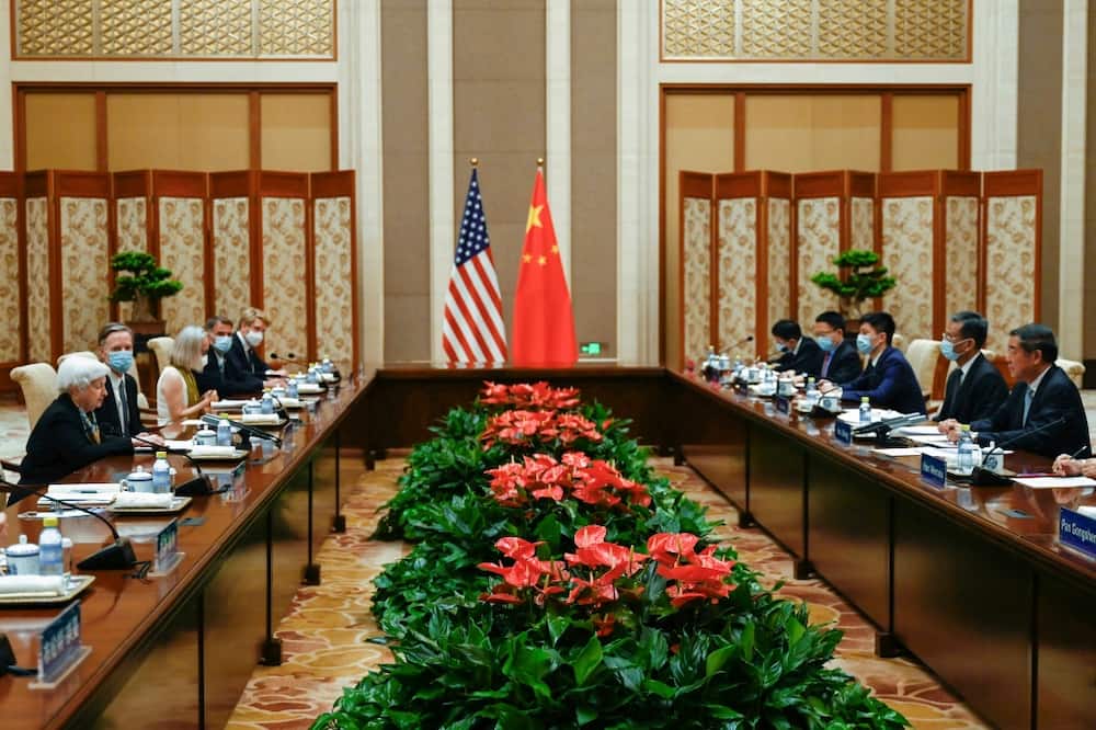 US Treasury Secretary Janet Yellen, after meeting top Chinese officials including Vice Premier He Lifeng, says both sides want to constructively address problems
