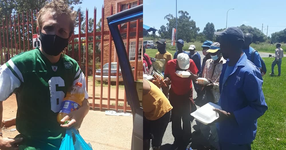 Young Man Celebrates Getting His Honours Degree by Feeding the Needy