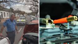 Kind SA traffic officer helps stricken motorist with flat car battery