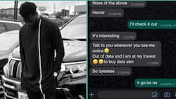 Chats leak as man's talking stage with lady ends abruptly over unexpected statement, people react