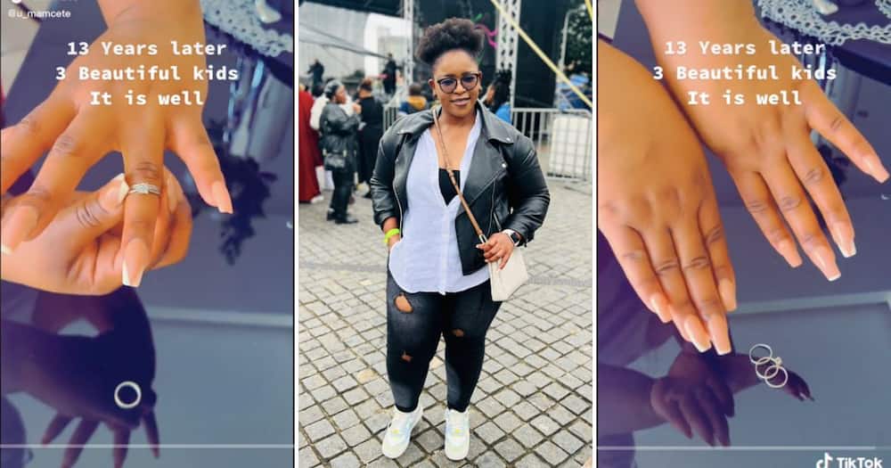 Lady takes off wedding rings in viral video