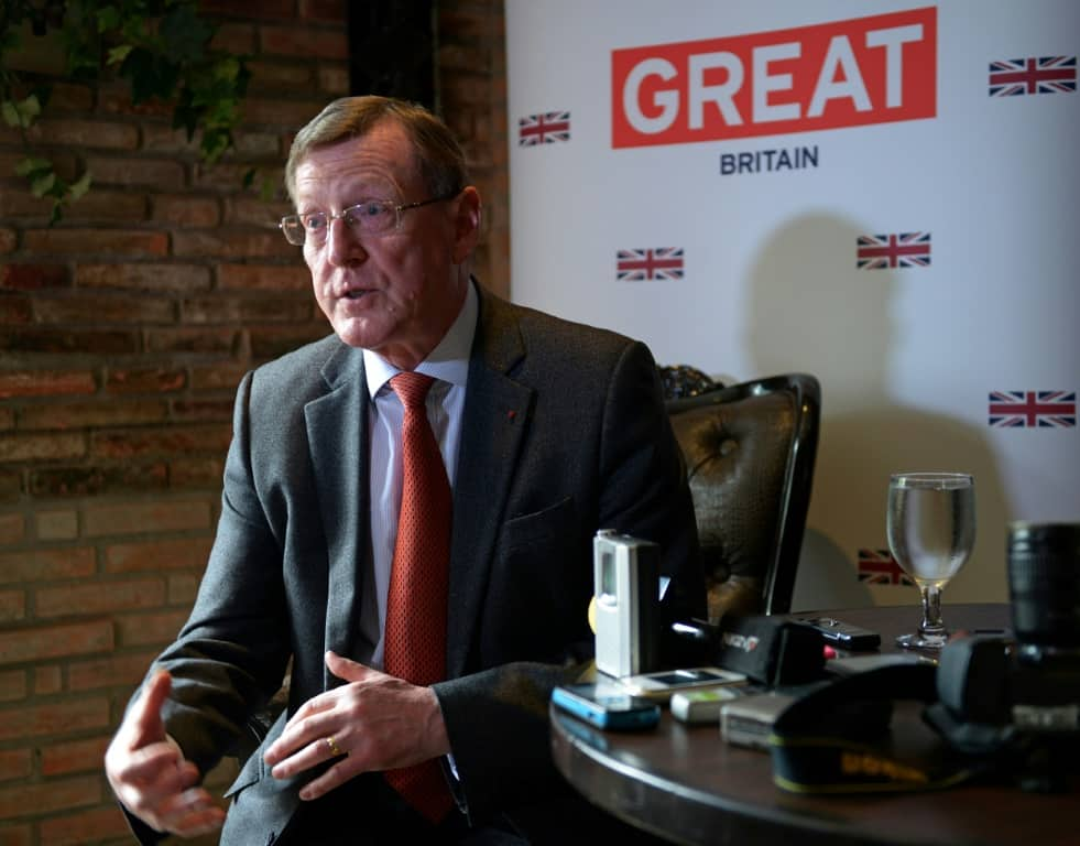 Northern Irish Nobel Peace Prize laureate David Trimble, as seen in 2012