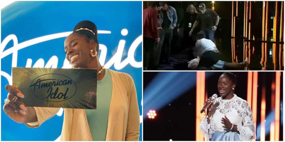 American Idol: Nigeria's Funke Lagoke Speaks after Collapsing on Stage while Receiving Judges' Feedback