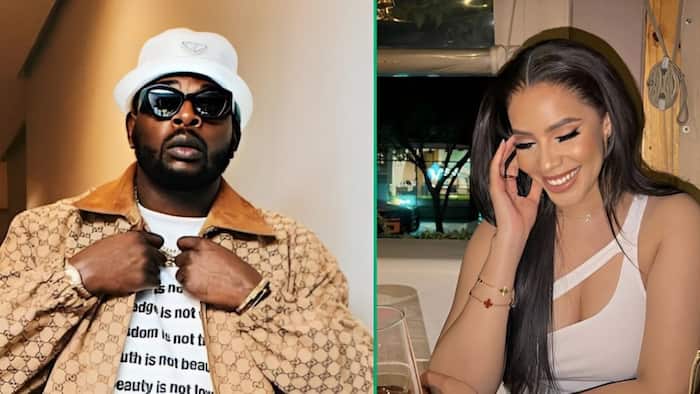 DJ Maphorisa shares Thuli Phongolo's hot picture, Mzansi reacts: "I don't blame him for going back"