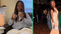 Talented teen stuns in self-crocheted prom dress, TikTok video inspires DIY fashion trends