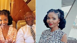 Simphiwe Dana hangs out with former president Thabo Mbeki on a flight back from Guinea, Mzansi loves the pictures