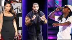 Drake labels Lil Wayne and Nicki Minaj the greatest rappers of all time, Mzansi reacts: "No lies detected"