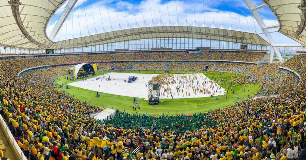ANC supporters packed Moses Mabhida Stadium for the party's manifesto launch