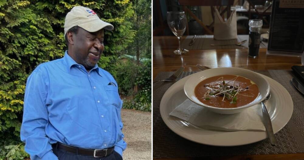 Tito Mboweni and his tomato soup dinner