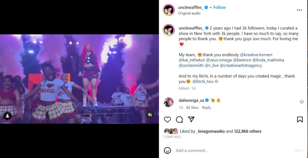 Amapiano Star Uncle Waffles reflected on her career in the music game Amapiano Star Uncle Waffles reflected on her career in the music game