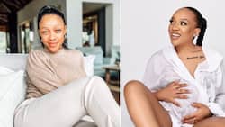 Thando Thabethe's pregnant lookalike causes a buzz, fans think 'Unstoppable Thabooty' star is expecting