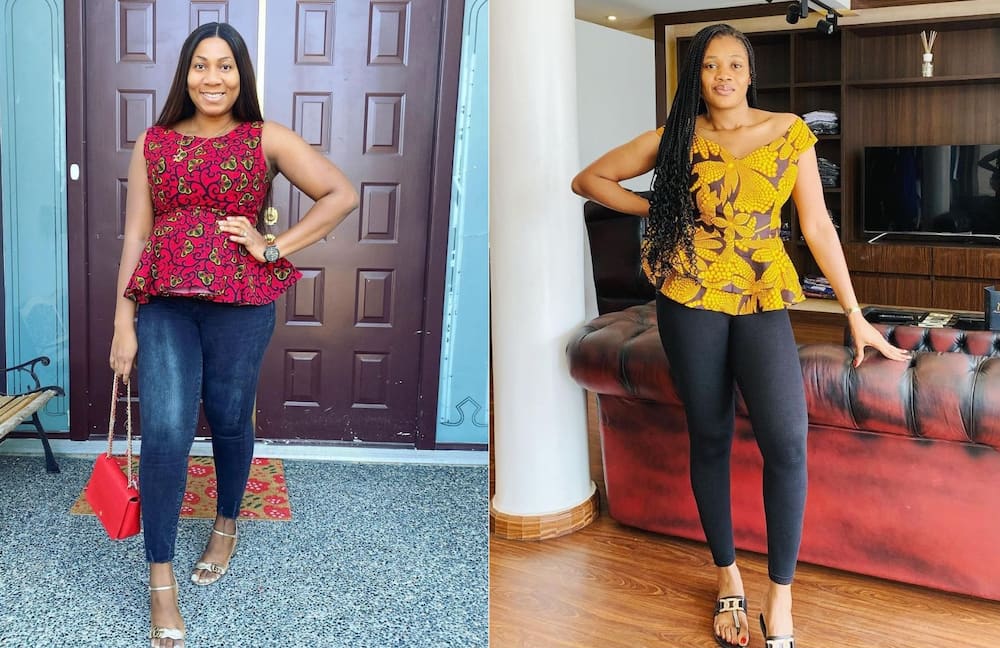 Top 30 latest Ankara tops for ladies with jeans or skirts 