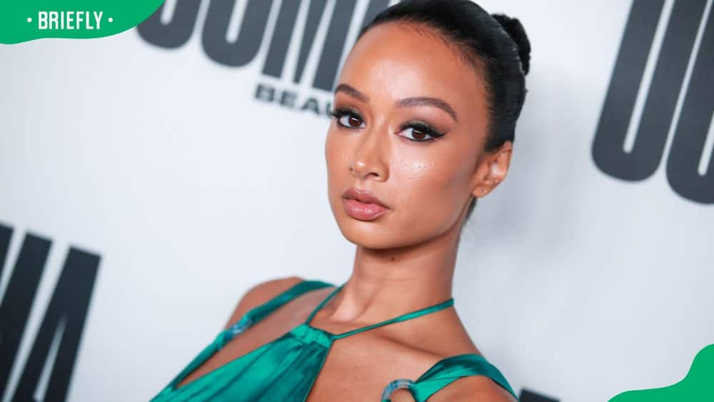 Draya Michele during the 2019 launch of Uoma Beauty at NeueHouse Hollywood in Los Angeles, California