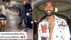 Uncle Waffles and the late Riky Rick doing amapiano dance together resurfaces, throwback of beloved rapper moves SA