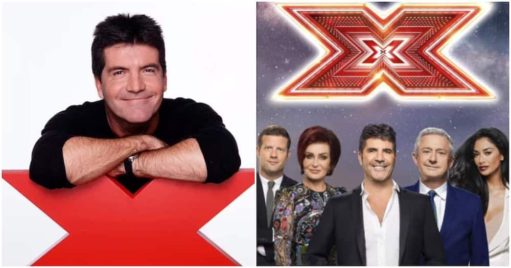 X Factor's Simon Cowell and other judges.