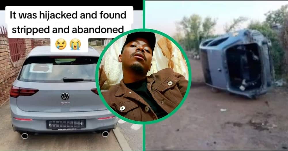 A VW Golf 8 GTI was stripped of its parts in a TikTok video