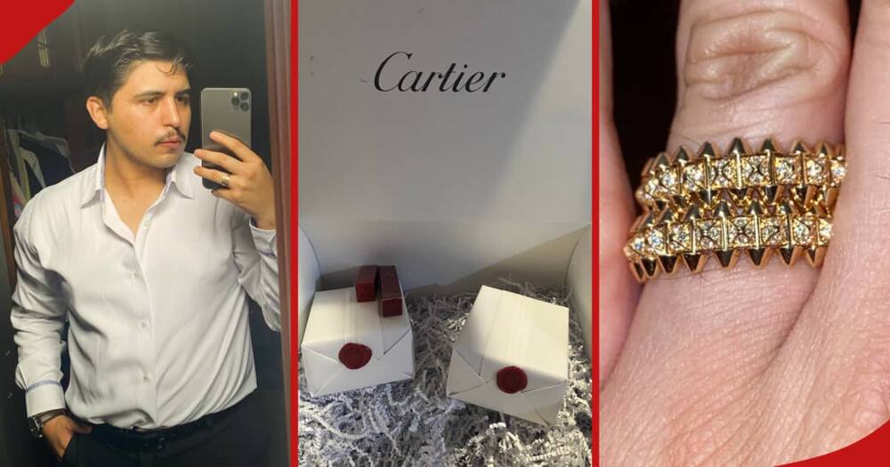 Rogelio Villareal bought two boxes with earrings from Cartier
