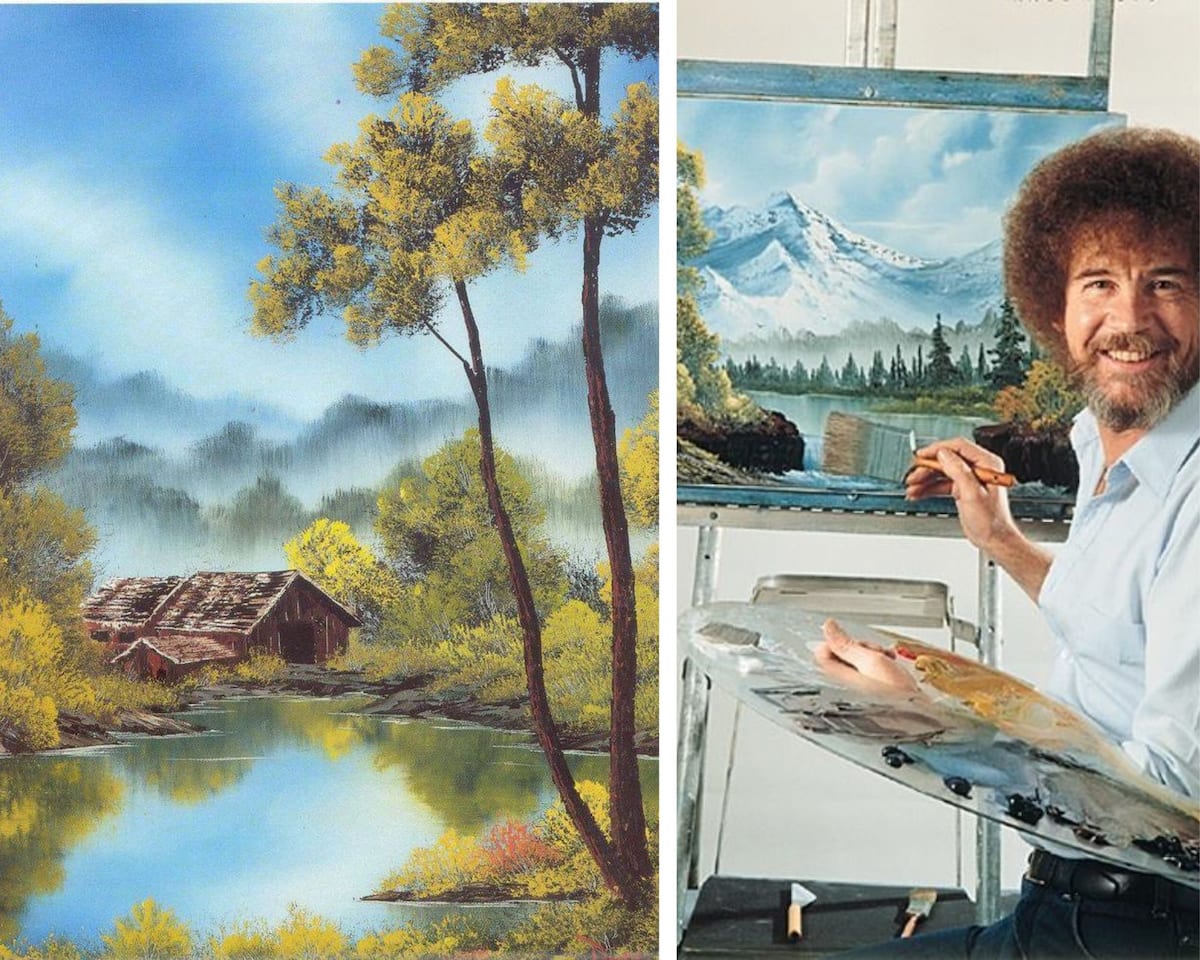 Bob ross paintings on sale for sale