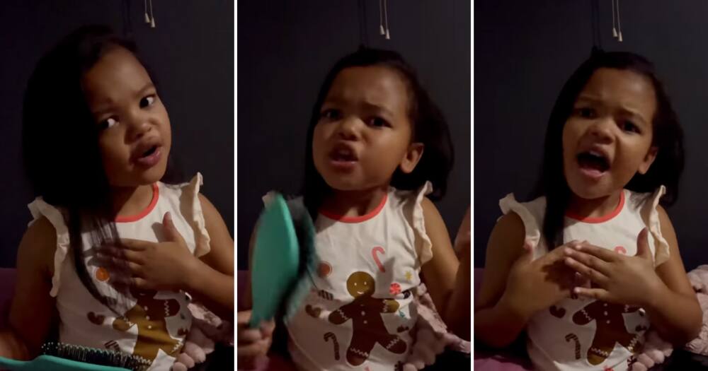 A sassy toddler complained about the six stages Eskom implemented.
