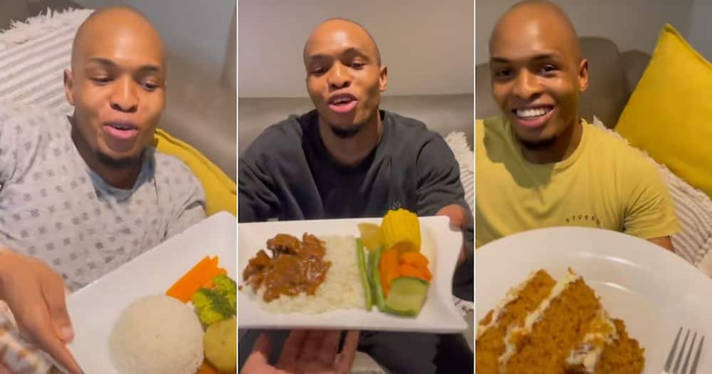 A young lady got Mzansi talking as she shared a video of her serving her boyfriend hot meals daily.