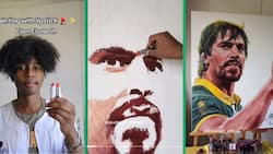 Artist uses lipstick to create portrait of Springboks star Eben Etzebeth, masterpiece amazes SA