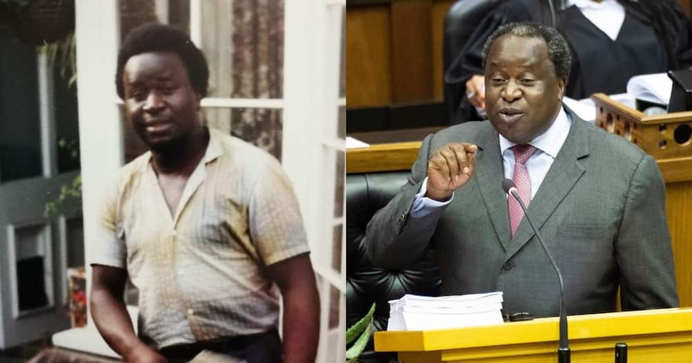 Tito Mboweni, shares throwback image, himself, reactions