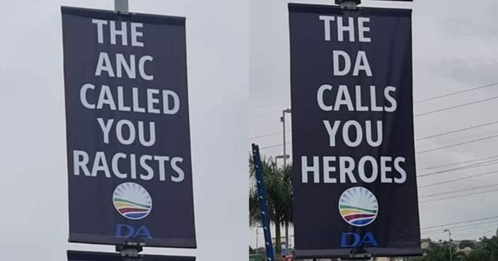 DA, John Steenhuisen, no apology, Phoenix posters