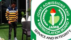 Young man who wrote JAMB exam for 3 years sheds tears, displays his UTME score and celebrates