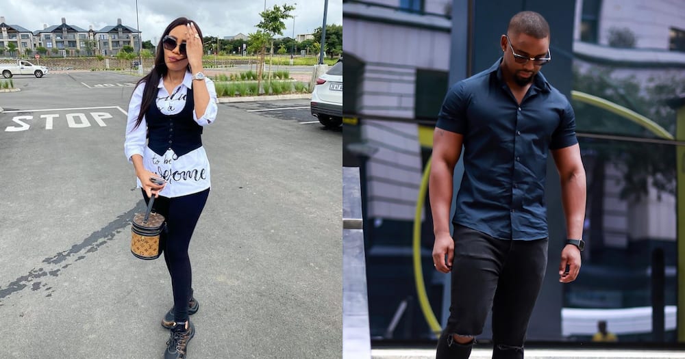 Norma Mngoma Shares Saucy Snap with Hunky Man, SA Quickly Speculates