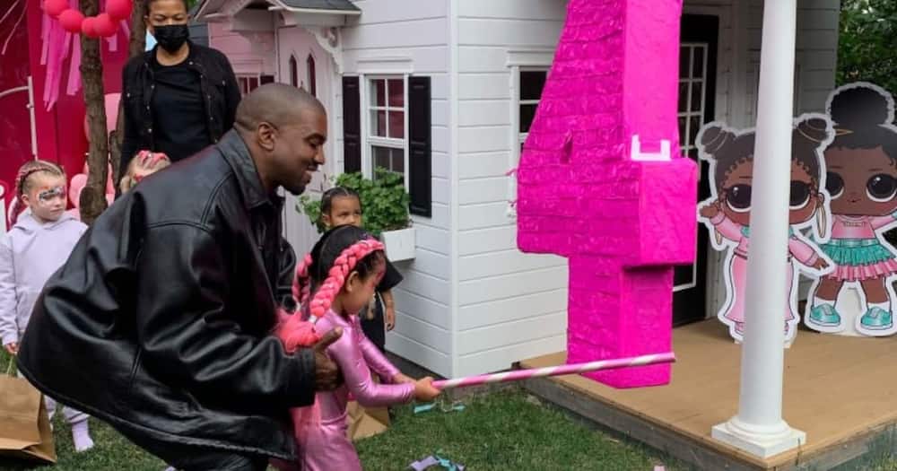 Kanye West Spotted at Daughter’s Birthday Party.