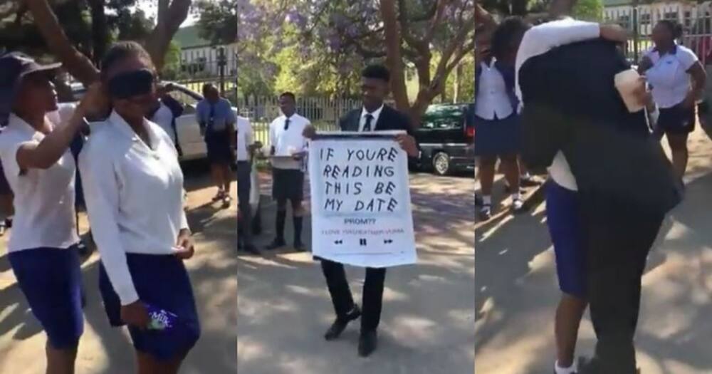 Learners, students, high school, Promposal, date, cute idea, viral video, trending, Mzansi