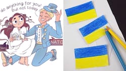 Talented artist who volunteered in Ukraine reacts to Russian invasion using beautiful comic drawings