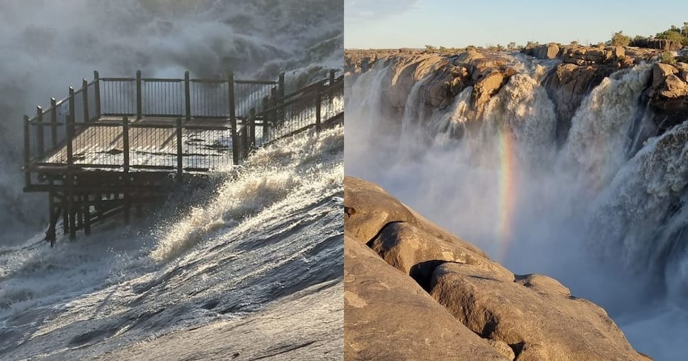 Mzansi's Augrabies Falls, South African waterfall, magnificent sight, Mother Nature, water