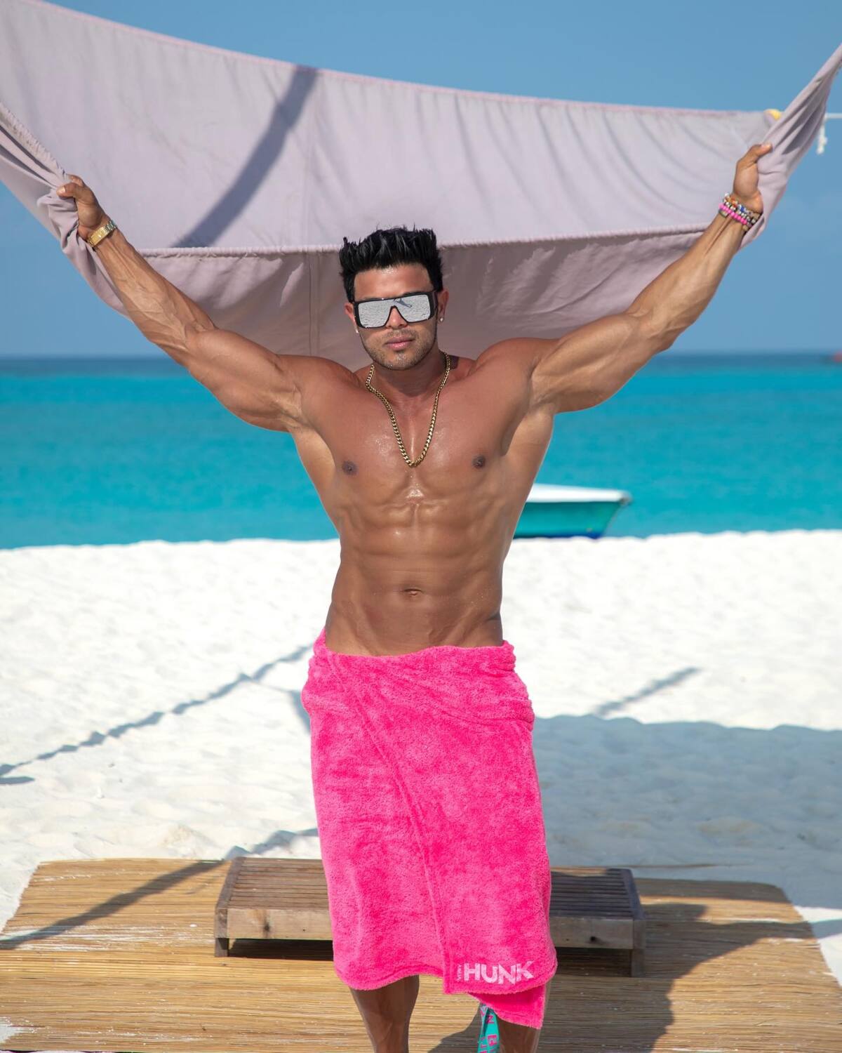 Fittest Sahil Khan at beach - Photo | Picture | Pic © BoxOfficeMovies.in