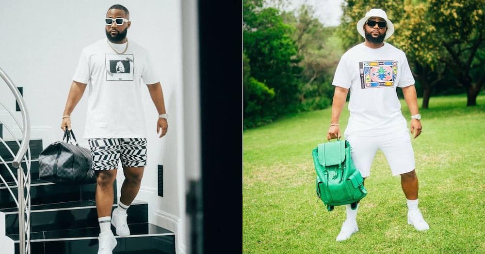 Cassper Nyovest gives away old clothes to fan, Mzansi applauds him