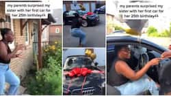 It's her first car: Lady goes wild with joy in video as parents surprise her with new car on her 25th birthday