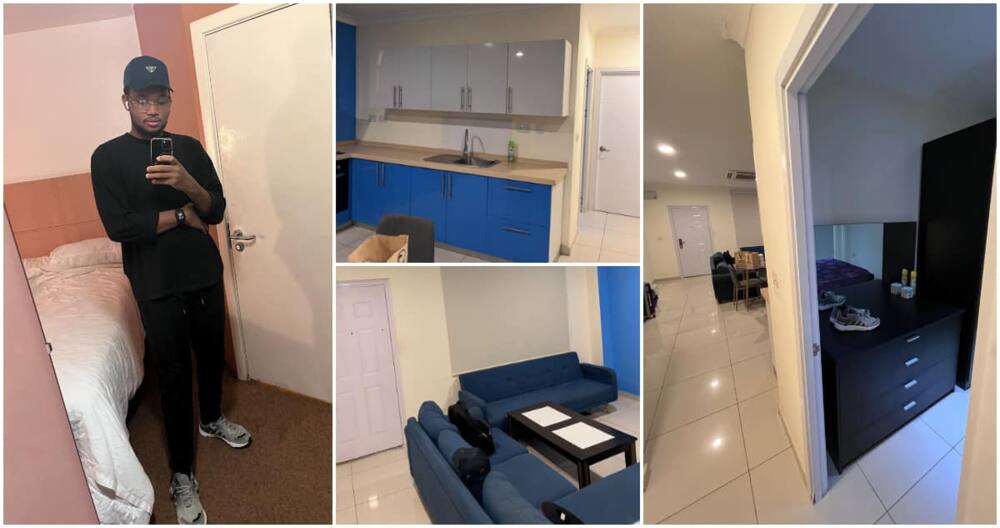 Elvis Obi, new apartment, Nigerian flaunts his new apartment