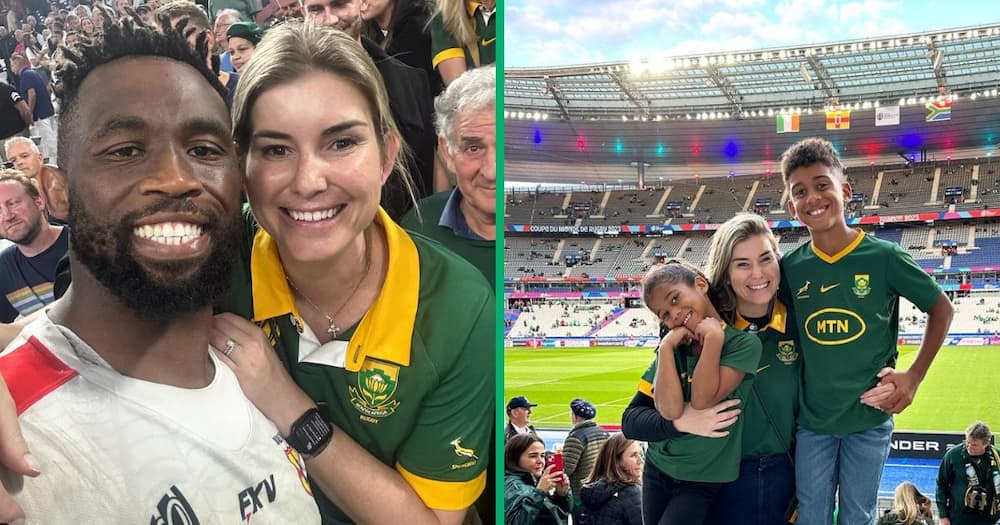 Rachel Kolisi congratulated her husband on a well-deserved victory.