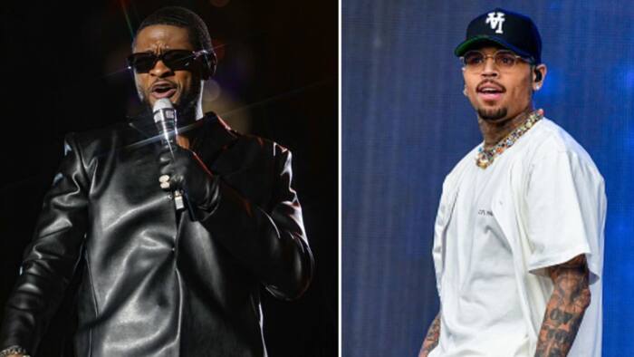 Video of Chris Brown and Usher performing at Lovers & Friends Festival after their alleged public fight trends, netizens confused