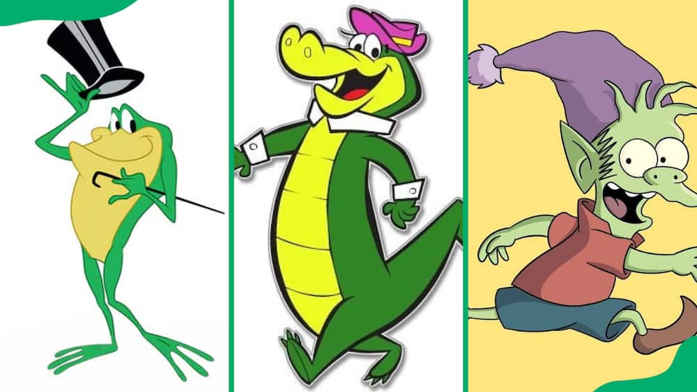 Iconic green cartoon characters