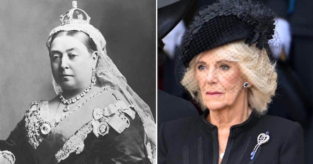 Camilla paid homage to both Queen Elizabeth II and Queen Victoria with her jewels