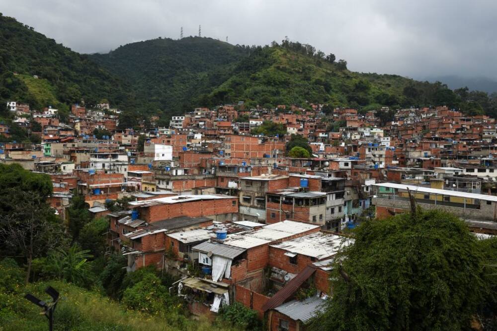 A general view of the Catuche neighbourhood in Caracas