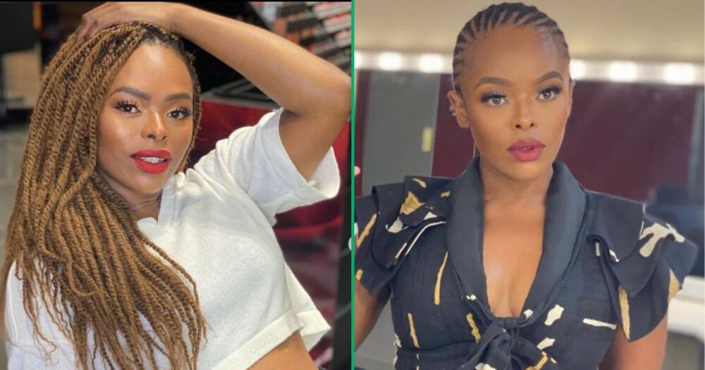 Unathi shows off her hot body