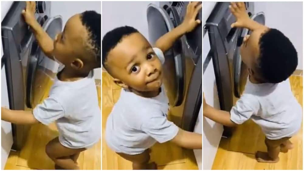 2 year old kid makes beat, sweet music by hitting home washing machine, his video goes viral