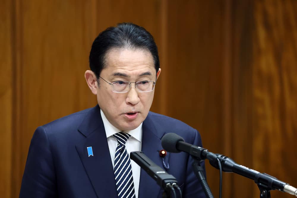 Prime Minister Fumio Kishida appears the Lower House