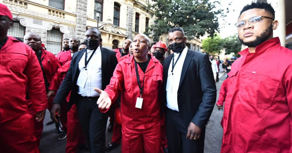 SONA2022, EFF, Julius Malema, police, Cape Town City Hall, State of the Nation Address