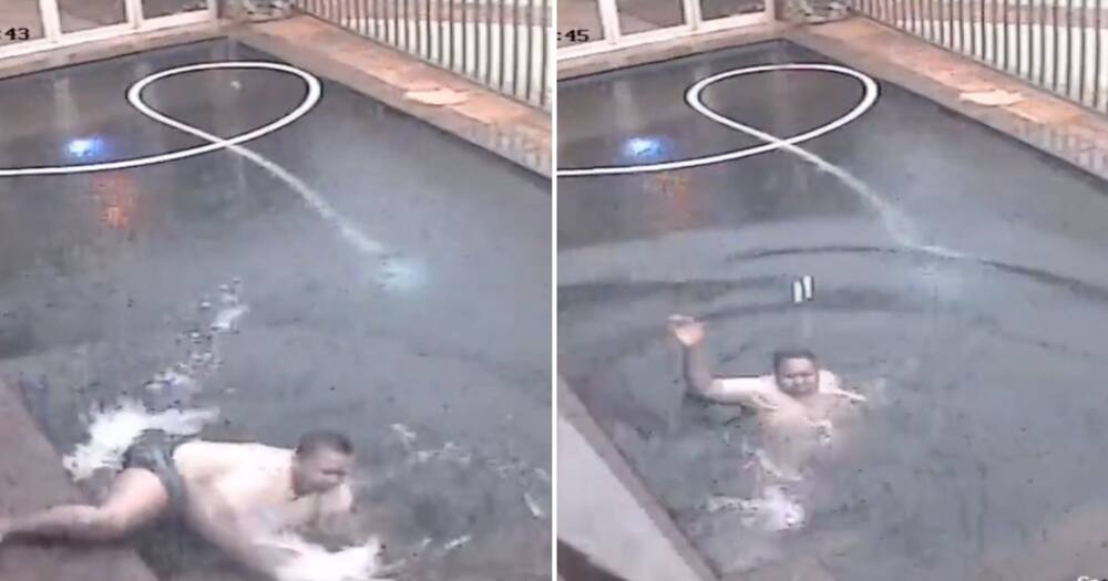 Alberton lady falls into pool while taking a photo