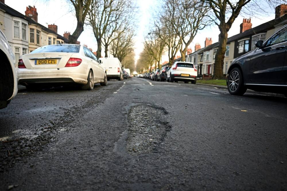 Potholes form when water seeps into cracks and freezes