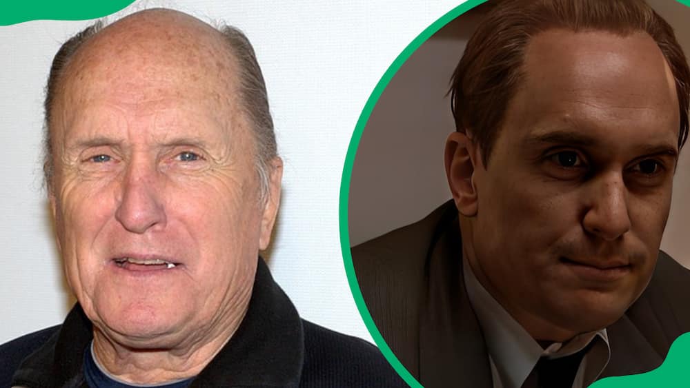 Robert Duvall posing for a photo